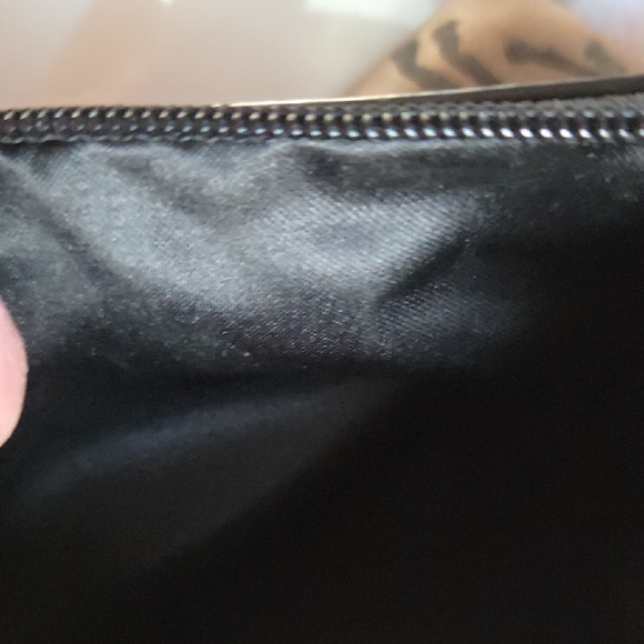 Coach Carriage Print Tan and Black Wristlet - Picture 4 of 6